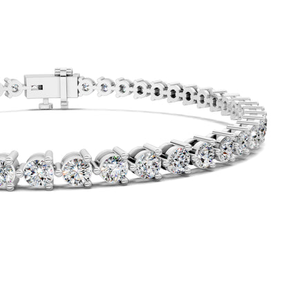 ROUND PRONG TENNIS BRACELET