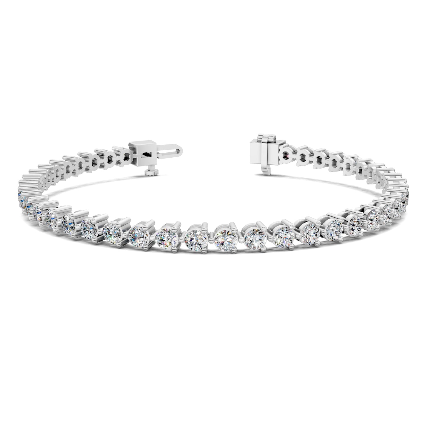 ROUND PRONG TENNIS BRACELET
