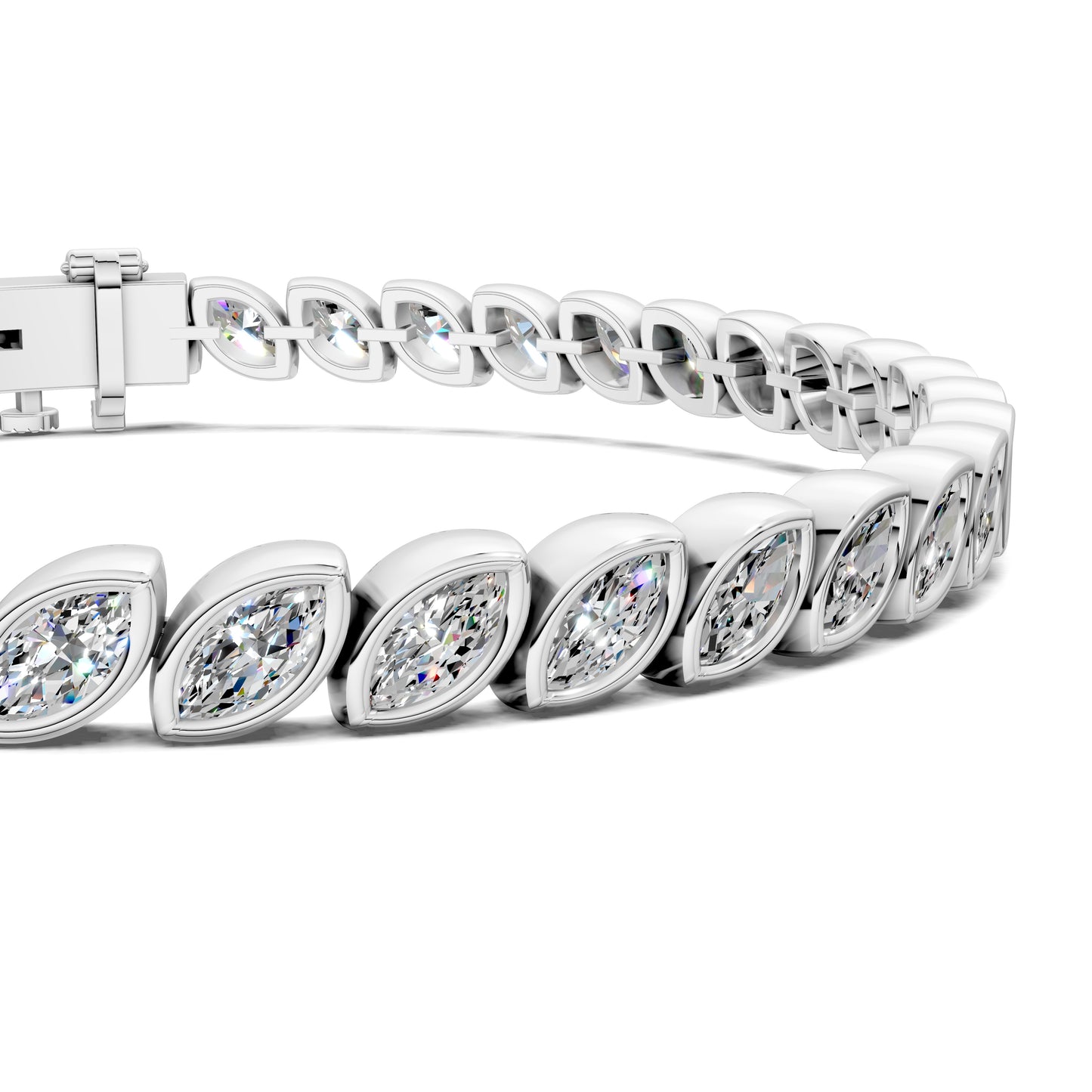 MARQUISE BEZEL TENNIS BRACELET