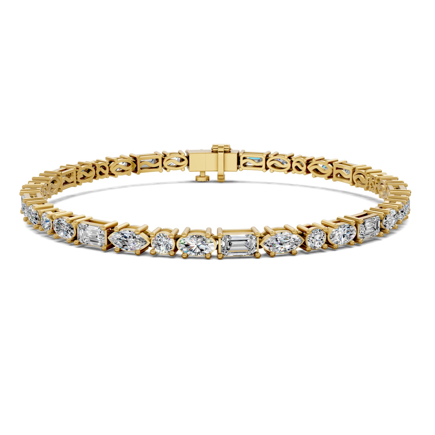 MULTI SHAPED TENNIS BRACELET