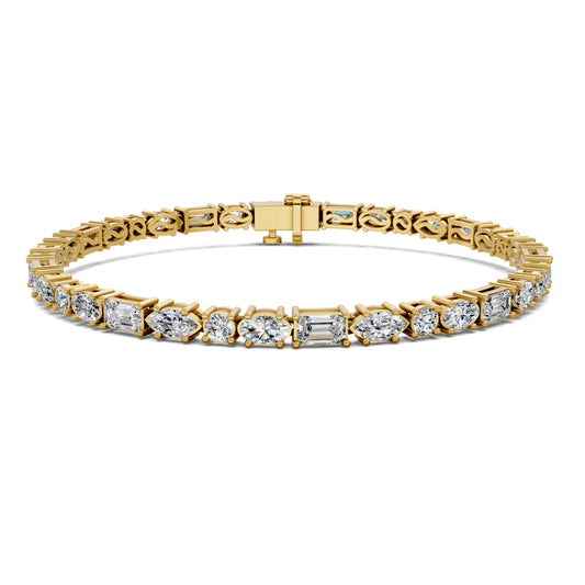 MULTI SHAPED TENNIS BRACELET