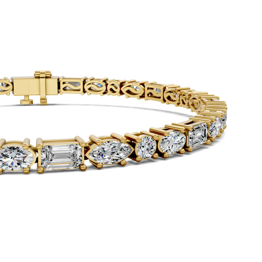 MULTI SHAPED TENNIS BRACELET