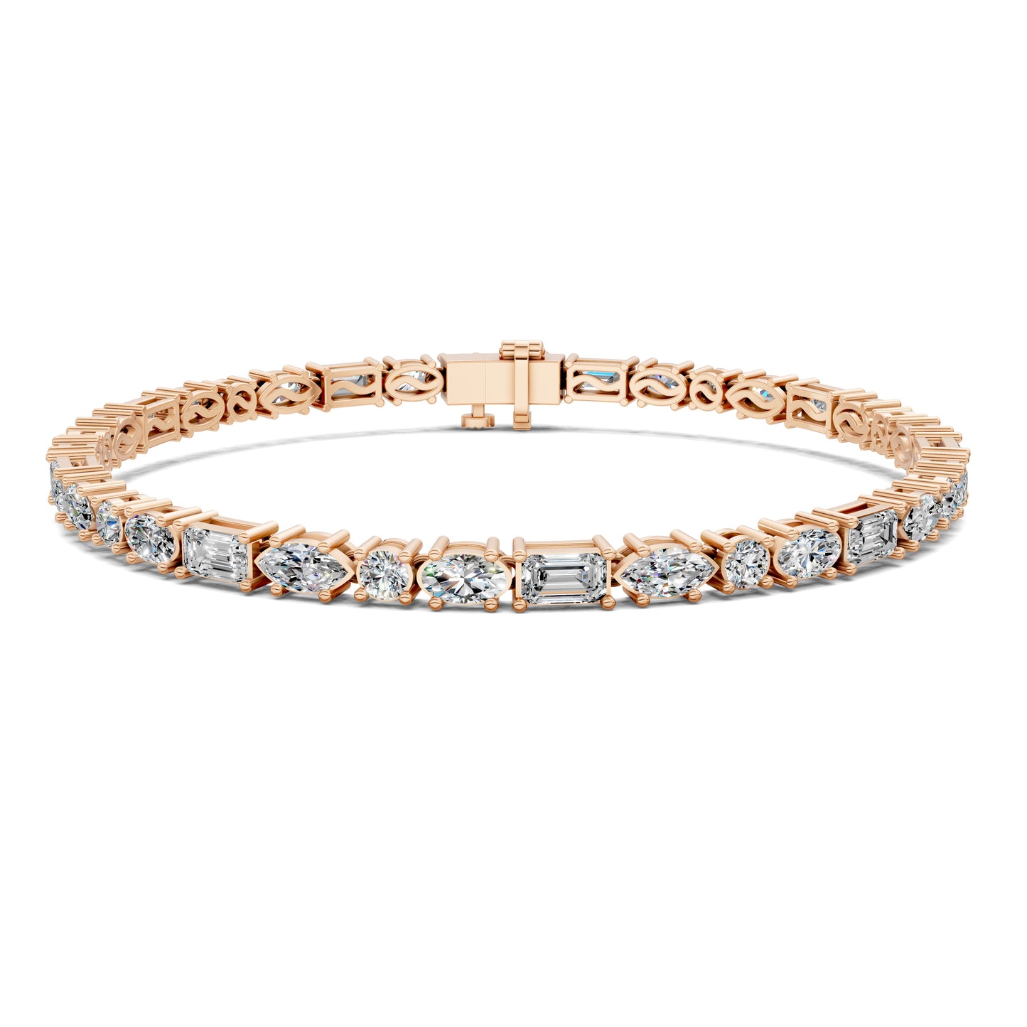 MULTI SHAPED TENNIS BRACELET