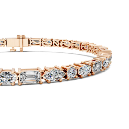 MULTI SHAPED TENNIS BRACELET