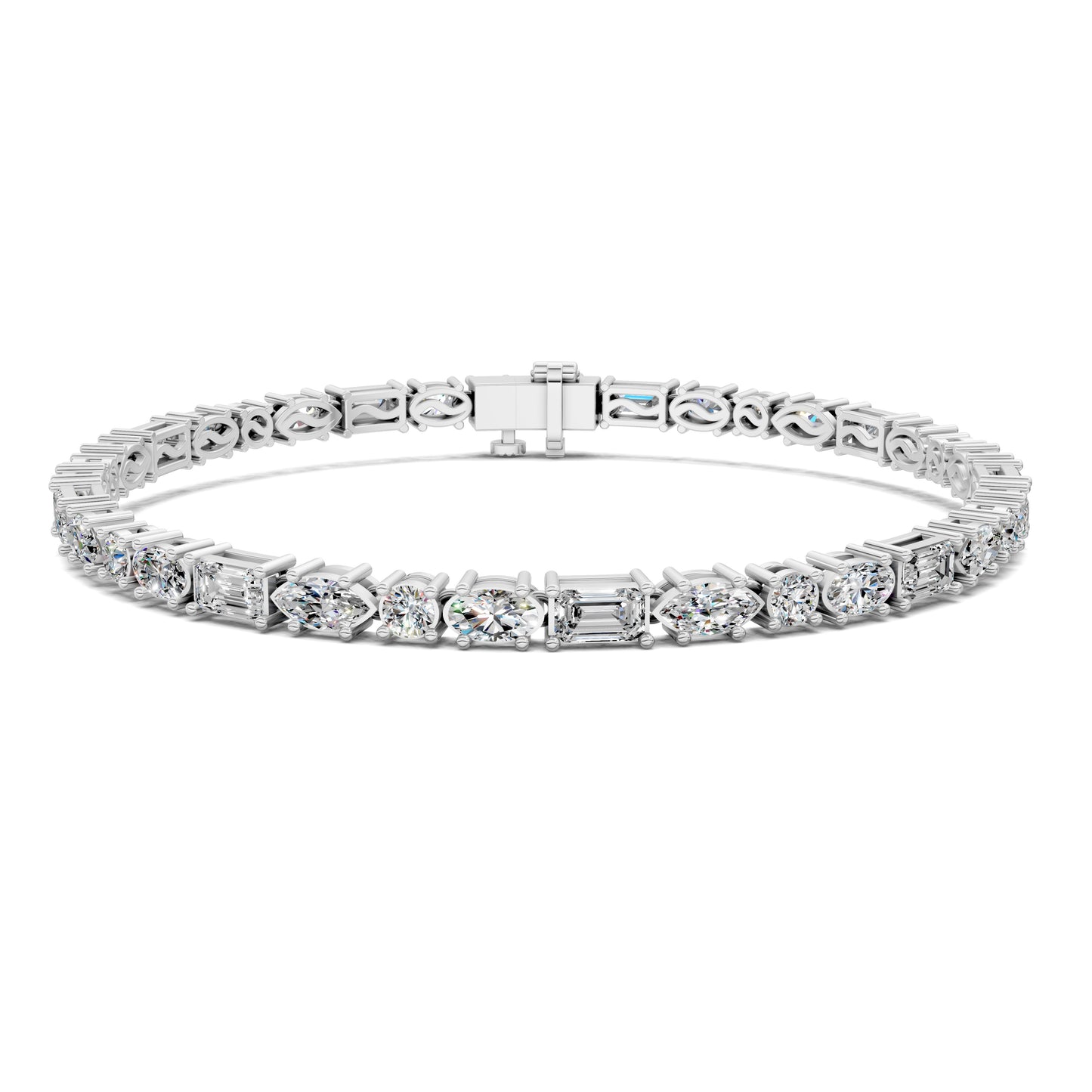 MULTI SHAPED TENNIS BRACELET