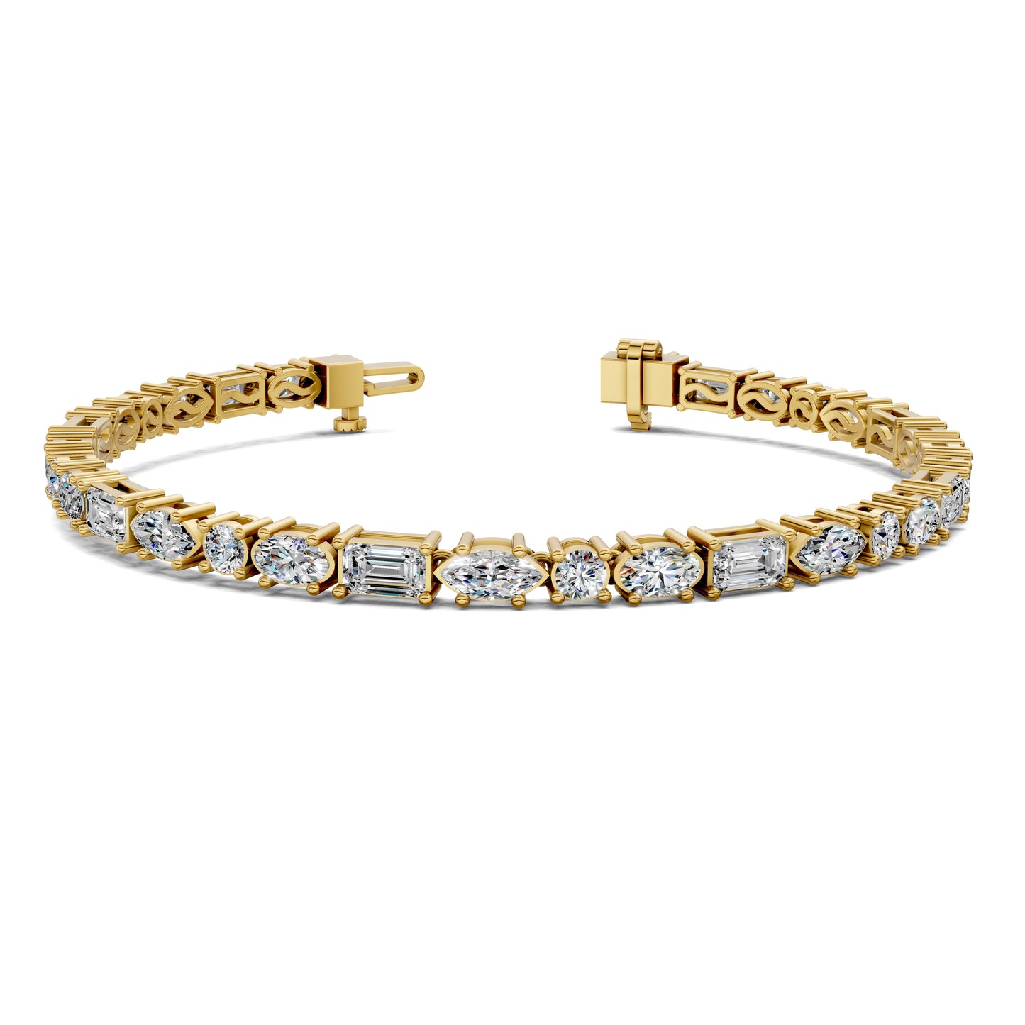 MULTI SHAPED TENNIS BRACELET