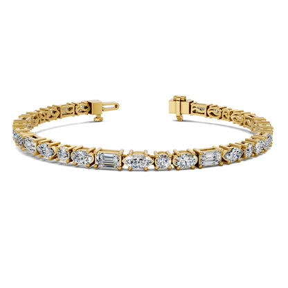 MULTI SHAPED TENNIS BRACELET
