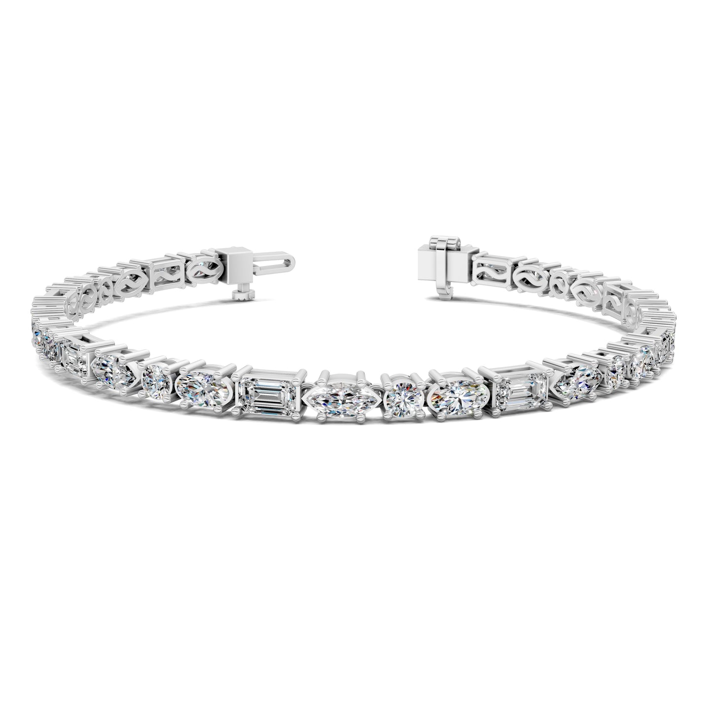 MULTI SHAPED TENNIS BRACELET