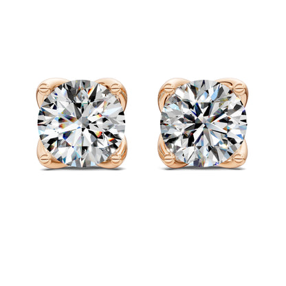 ROUND CUT TULIP BASKET STUDS