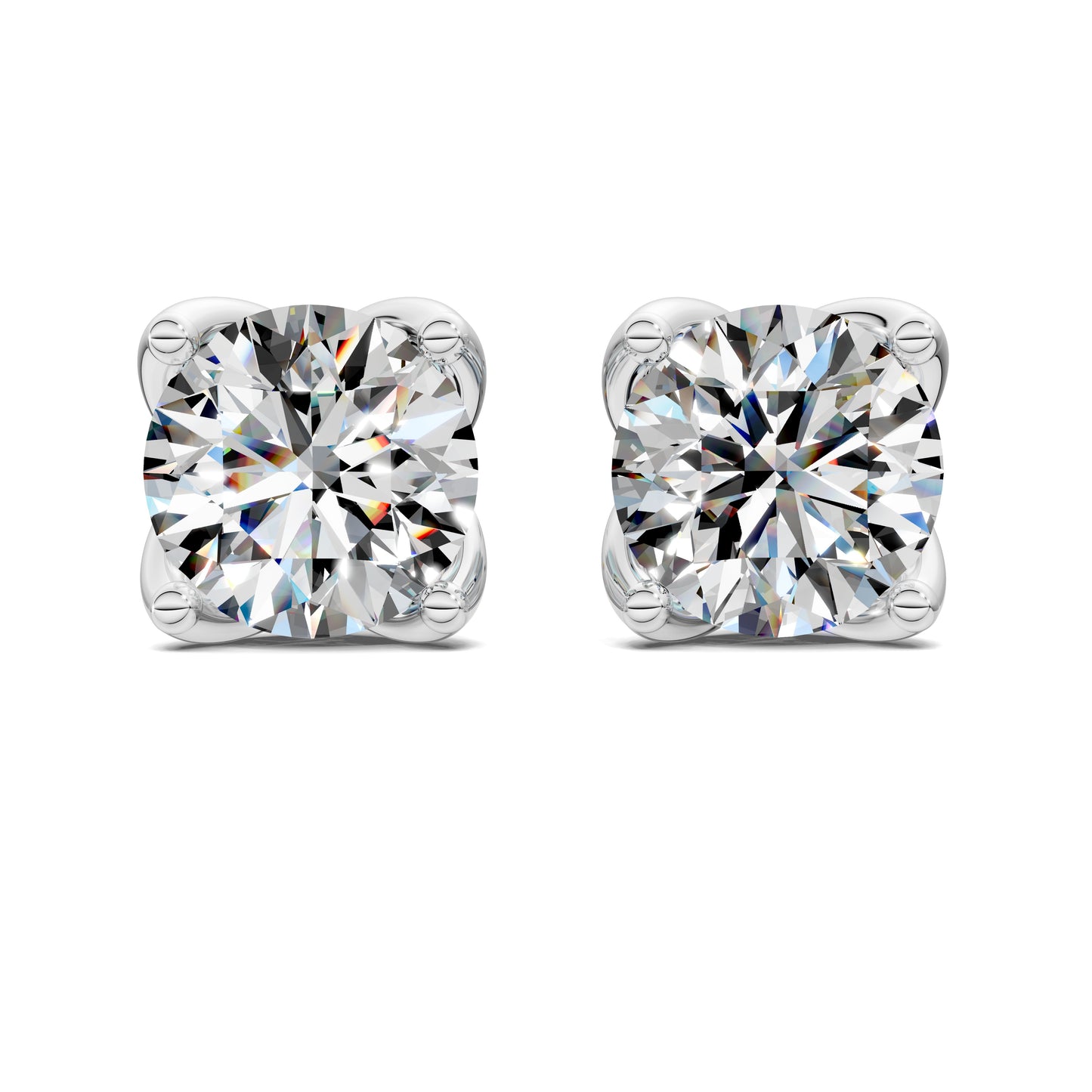 ROUND CUT TULIP BASKET STUDS