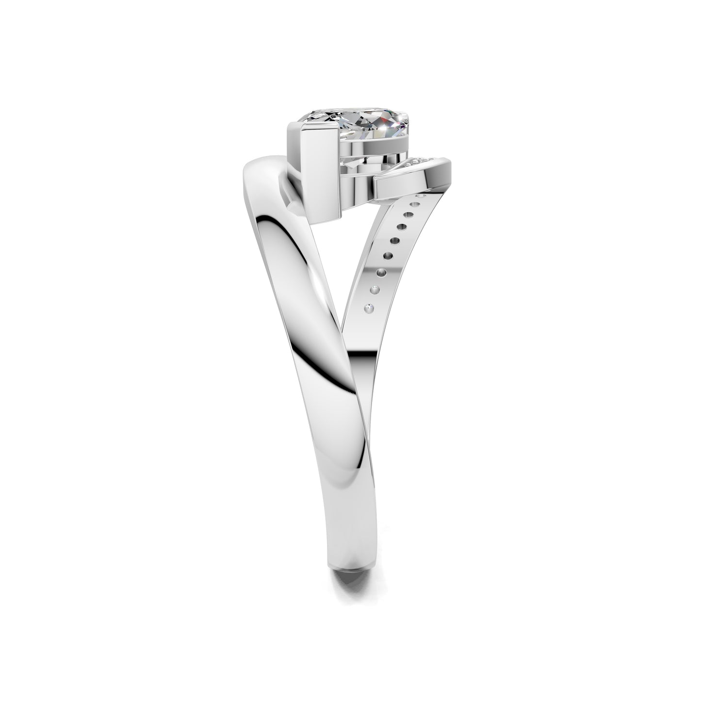 SOLARA EAST WEST MARQUISE PAVÉ RING