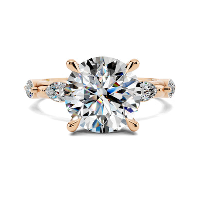 AUREA ROUND ACCENT DIAMOND RING
