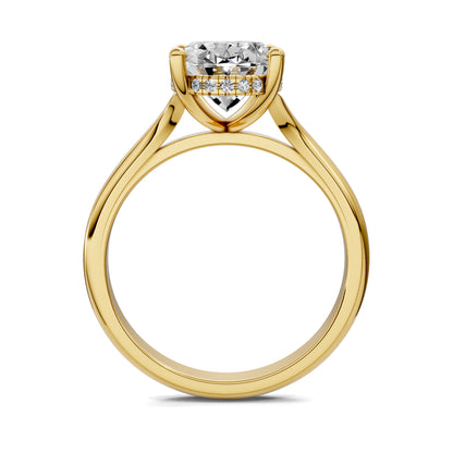 SERENA OVAL HIDDEN HALO RING