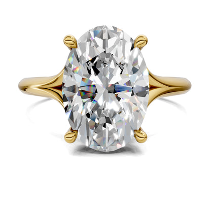 SERENA OVAL HIDDEN HALO RING