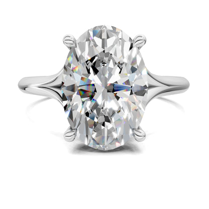 SERENA OVAL HIDDEN HALO RING