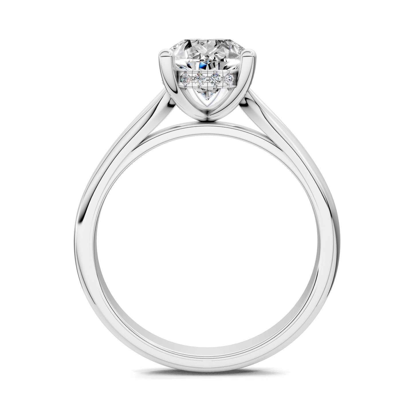 ELARA PEAR HIDDEN HALO RING