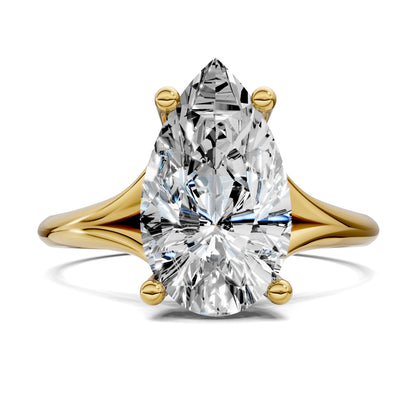 ELARA PEAR HIDDEN HALO RING