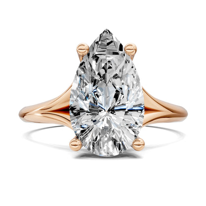 ELARA PEAR HIDDEN HALO RING