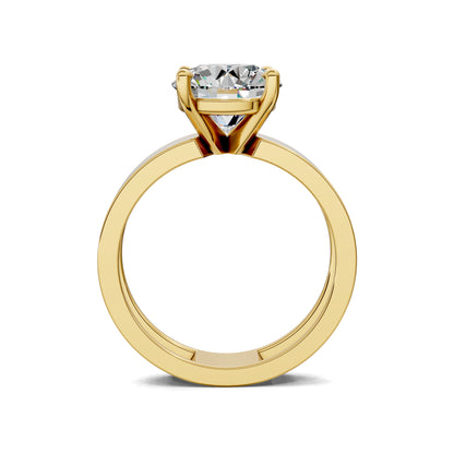 AUREA ROUND BOLD SOLITAIRE RING