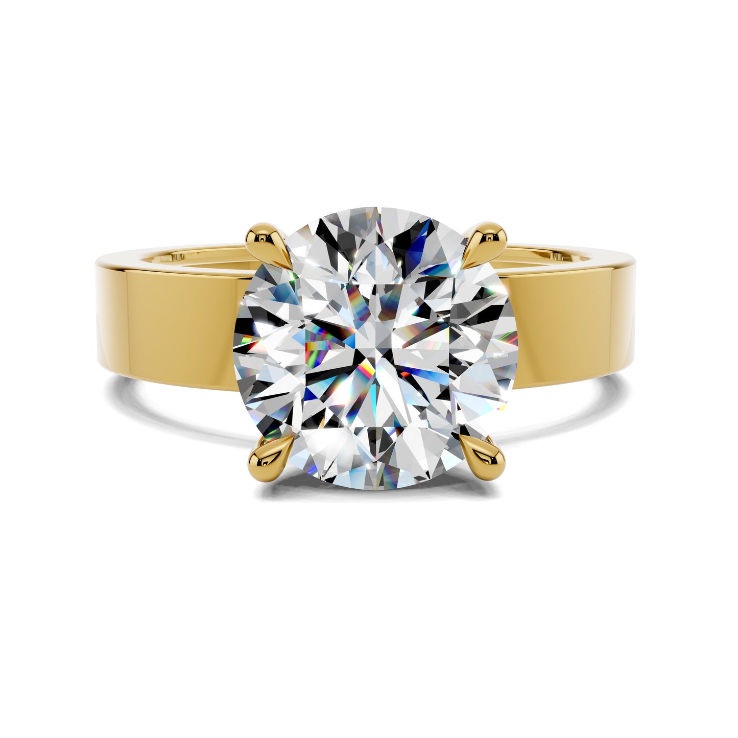 AUREA ROUND BOLD SOLITAIRE RING