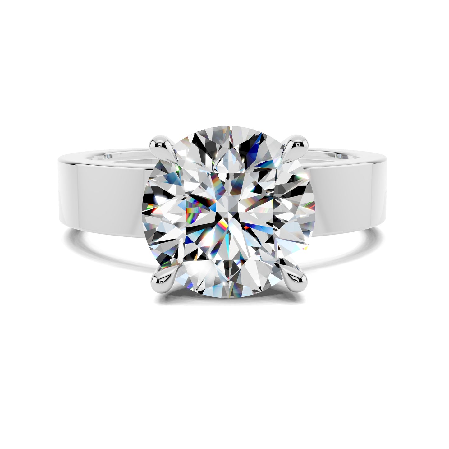 AUREA ROUND BOLD SOLITAIRE RING