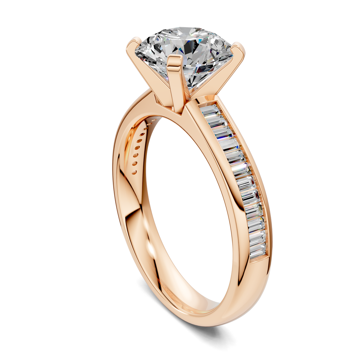 Bianca Baguette Channel Ring Setting