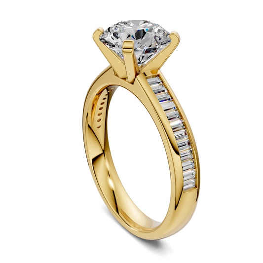 Bianca Baguette Channel Ring Setting