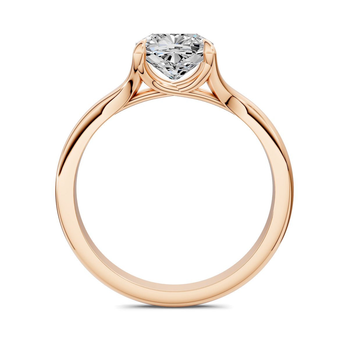 Brooklyn Crisscross Cathedral Solitaire Ring