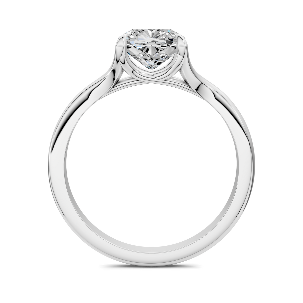 Brooklyn Crisscross Cathedral Solitaire Ring